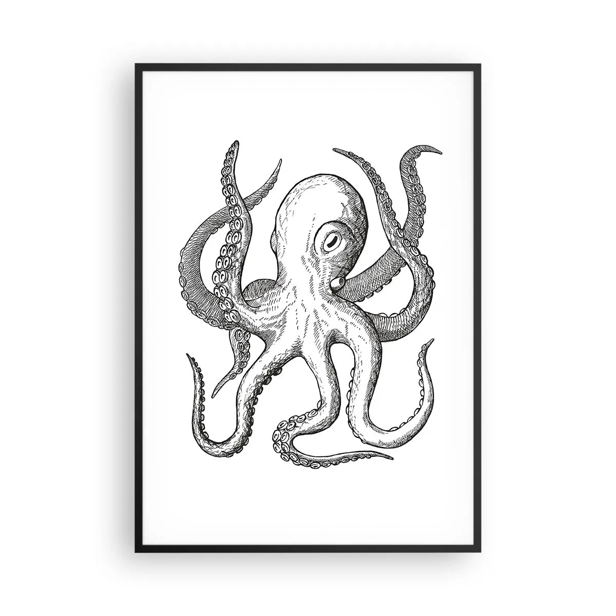 Plakát v černém rámu - Tančící s vlnami - 70x100 cm