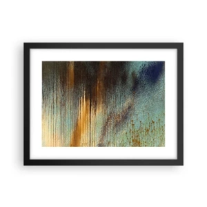 Plakát v černém rámu - Nenáhodná barevná kompozice - 40x30 cm