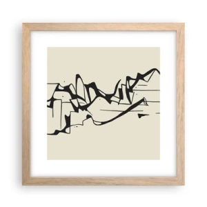 Plakát v rámu světlý dub - Možná krajina - 30x30 cm