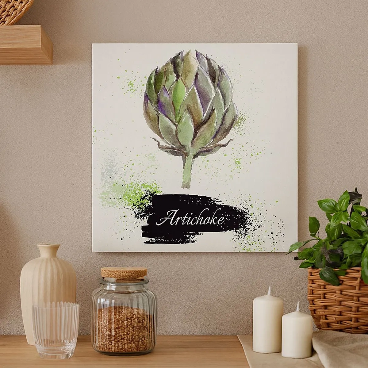 Obraz na plátně - Ať žije zelenina! - 30x30 cm