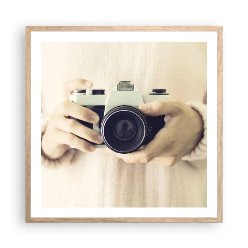 Plakát v rámu světlý dub - Pro více informací… - 60x60 cm