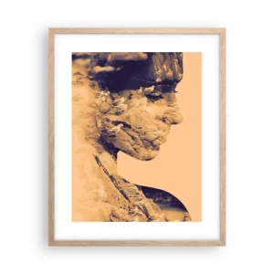 Plakát v rámu světlý dub - Krásná od přírody - 40x50 cm