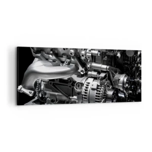 Obraz na plátně - Kovový, krásný, silný - 100x40 cm