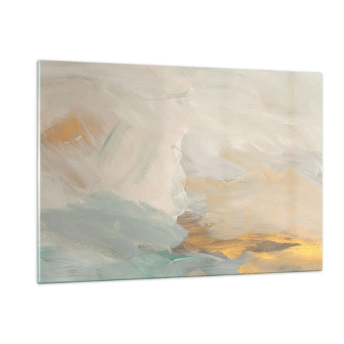 Obraz na skle - Abstrakce – krajina něhy - 120x80 cm