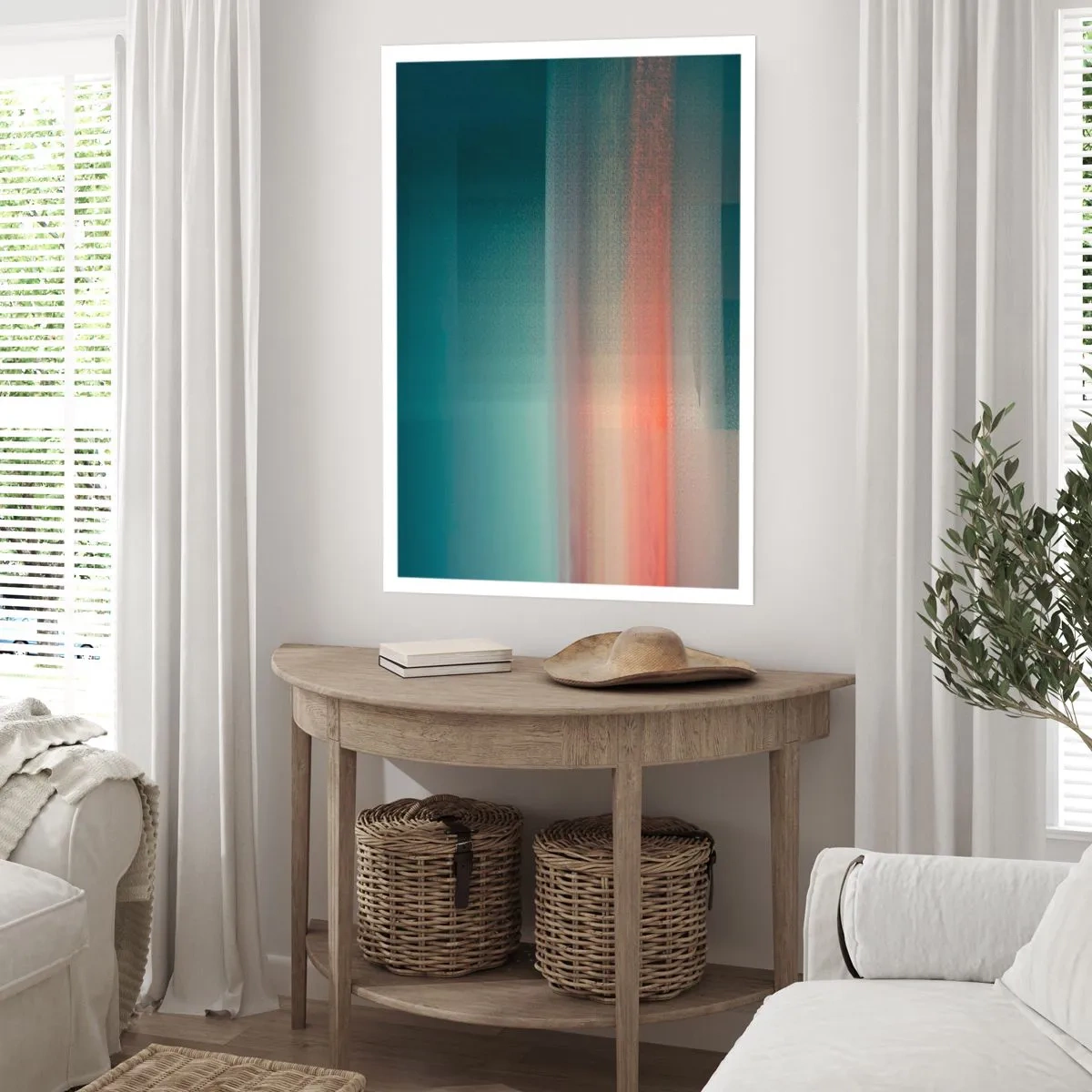 Plakát - Abstrakce: vlny světla - 50x70 cm