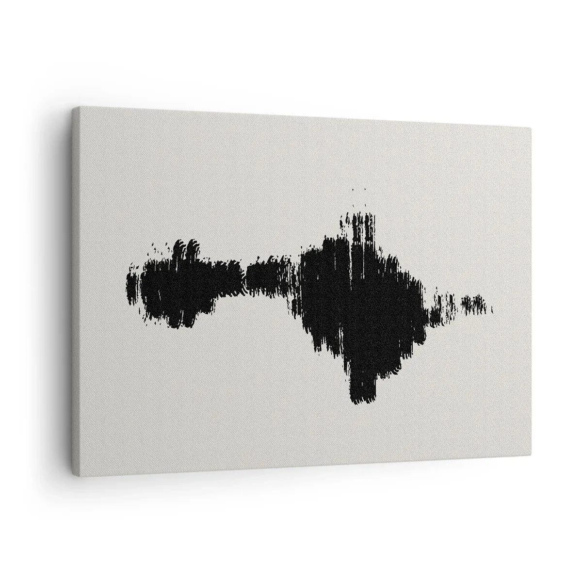 Obraz na plátně - Abstraktní motiv připomínající zvukovou vlnu v minimalistickém stylu. - 70x50cm - Vibrace představivosti - Moderní nástěnná dekorace do obývacího pokoje a ložnice ARTTOR