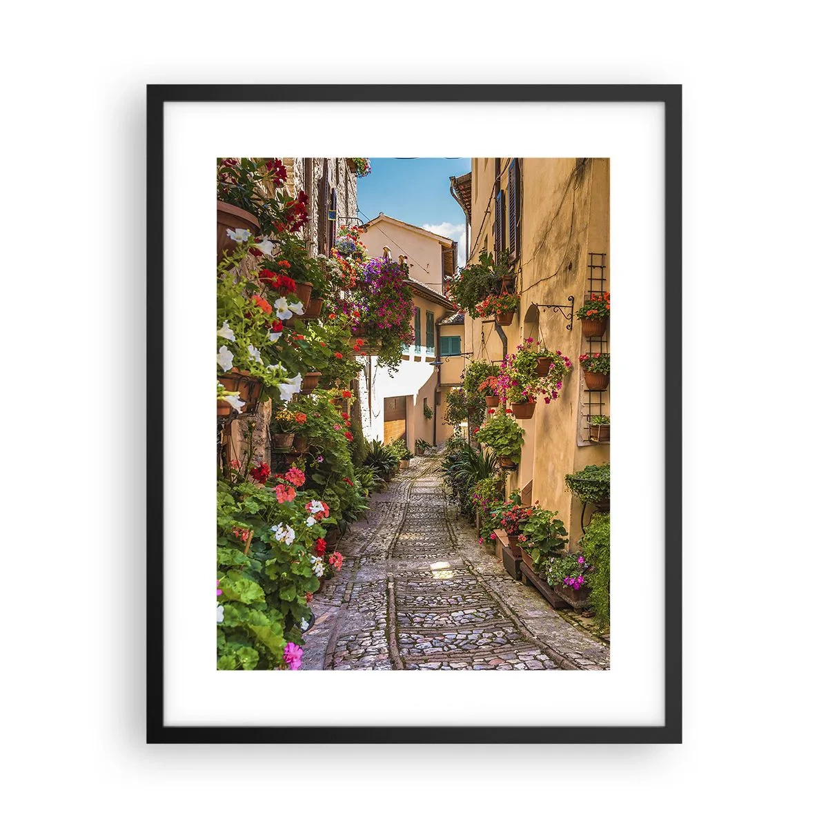 Plakát v černém rámu - Italské zákoutí - 40x50 cm