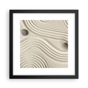 Plakát v černém rámu - Dotek tepla - 30x30 cm