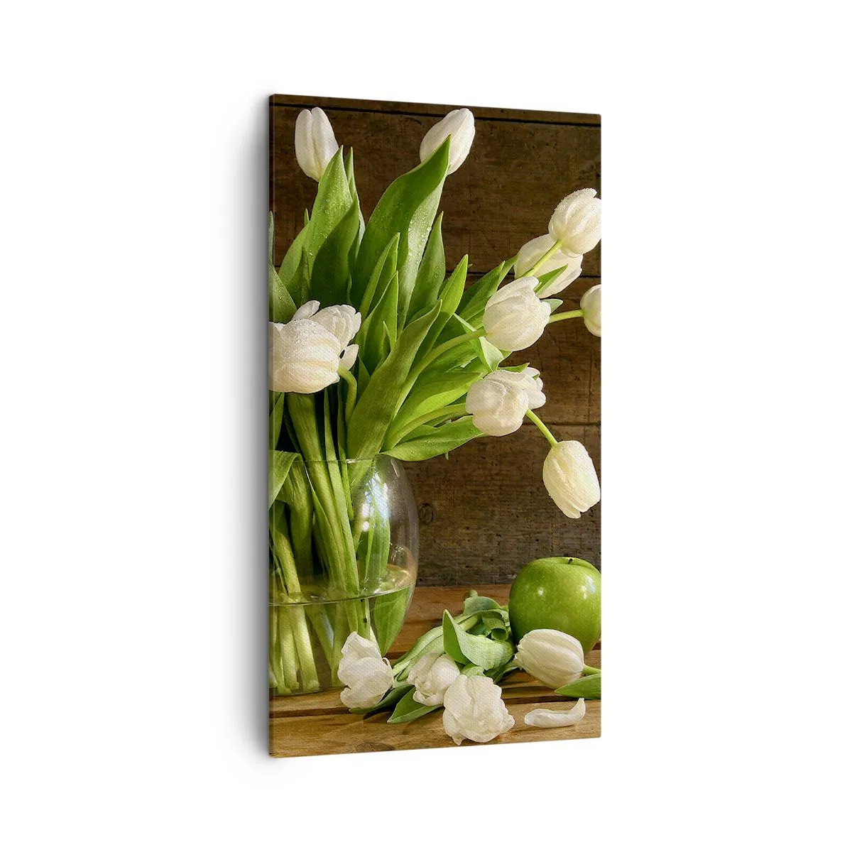 Obraz na plátně - Šťavnaté a čerstvé v zelené a bílé - 45x80 cm