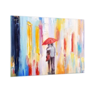 Obraz na skle - Ať prší dál - 100x70 cm