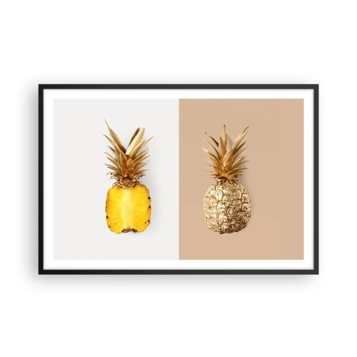 Plakát v černém rámu - Ananas pro nás - 91x61 cm