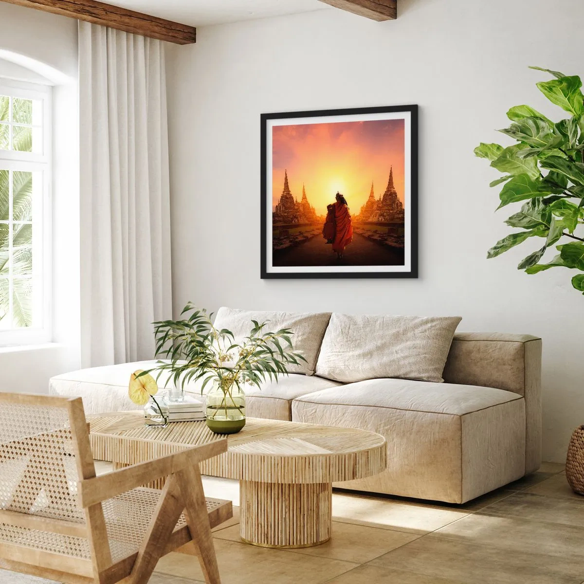 Plakát v černém rámu - V klidu věčností - 60x60 cm
