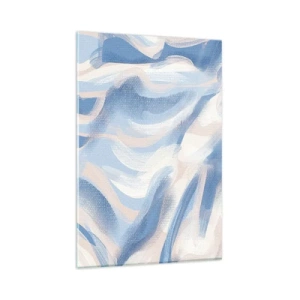 Obraz na skle - Modré kolísání - 80x120 cm