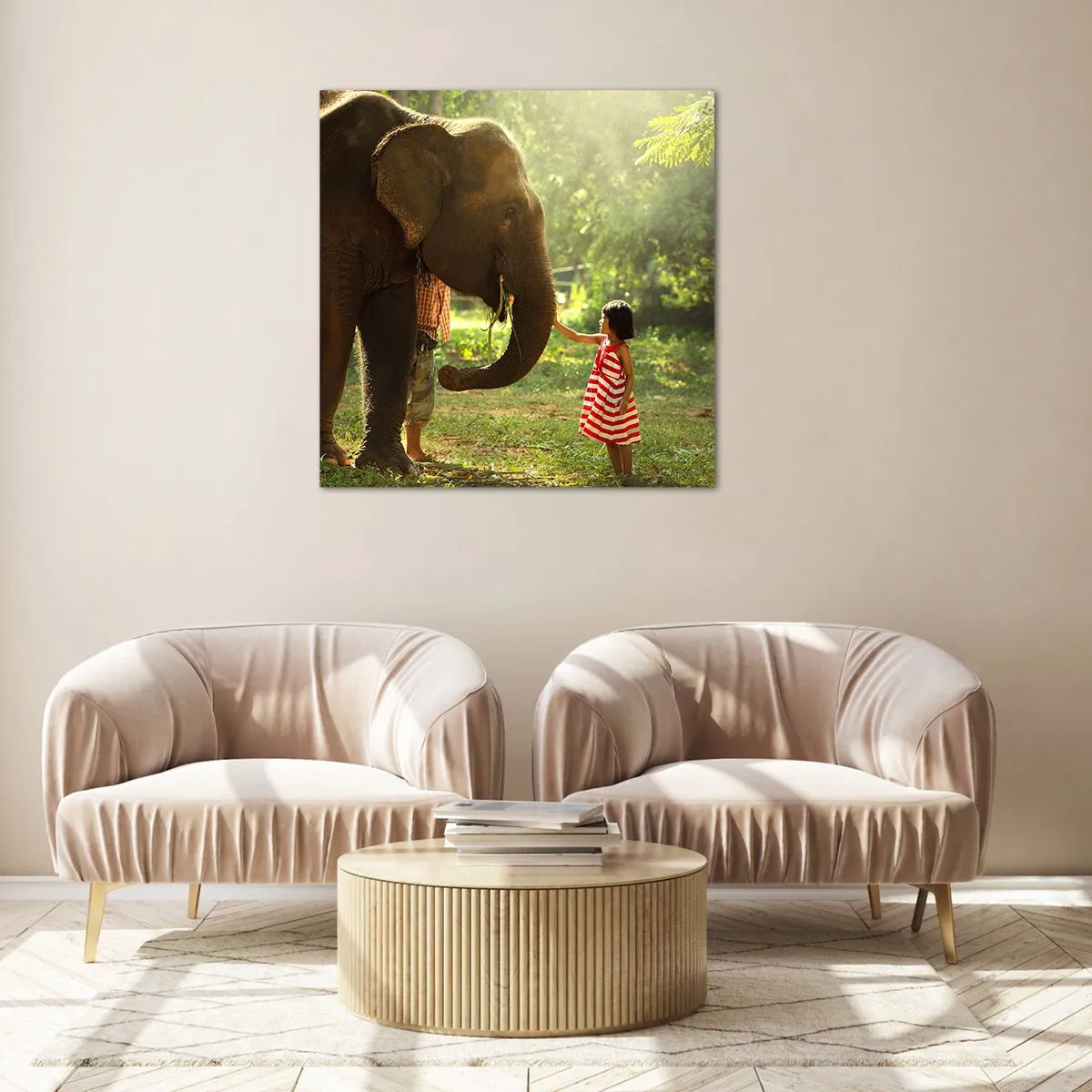 Obraz na skle - Síla přátelství - 70x70 cm