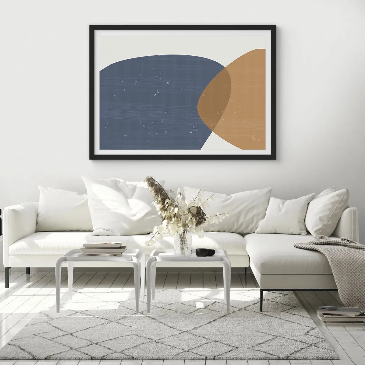 Plakát v černém rámu - Ovály a vlivy - 70x50 cm