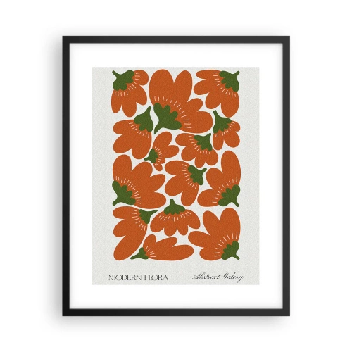 Plakát v černém rámu - Ze života květin - 40x50 cm