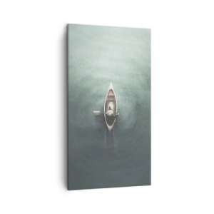 Obraz na plátně - Přes měsíční jezero - 45x80 cm