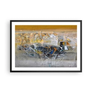 Plakát v černém rámu - Všechno se podaří - 70x50 cm