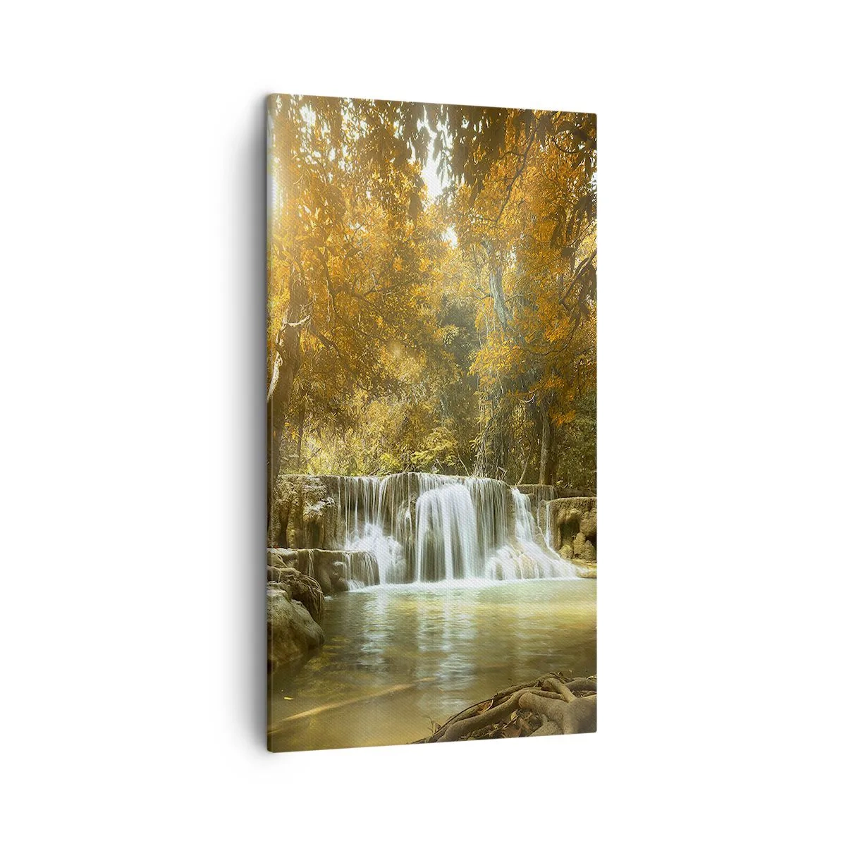 Obraz na plátně - Parkový vodopád - 45x80 cm