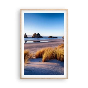 Plakát v rámu světlý dub - Pro hledače klidu - 61x91 cm