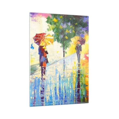 Obraz na skle - A všechno je jasné - 50x70 cm