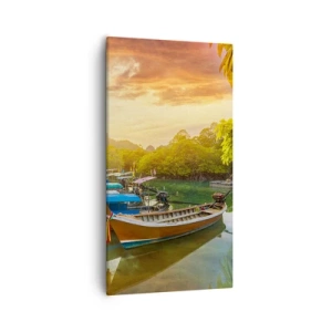 Obraz na plátně - Před rušným dnem - 55x100 cm
