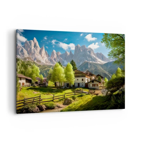 Obraz na plátně - Alpská idyla - 120x80 cm