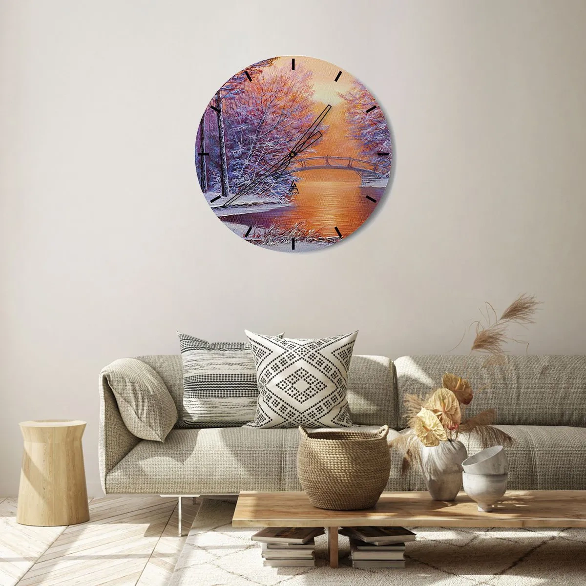 Nástěnné hodiny - Sejdeme se zde - 40x40 cm