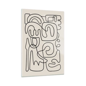 Obraz na skle - Podle stopy - 50x70 cm