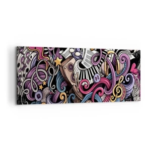 Obraz na plátně - Komplikovaná melodie - 100x40 cm
