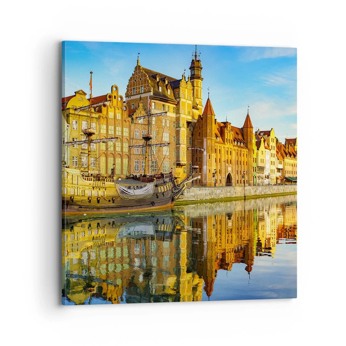 Obraz na plátně - Zrcadlový odraz minulosti - 70x70 cm