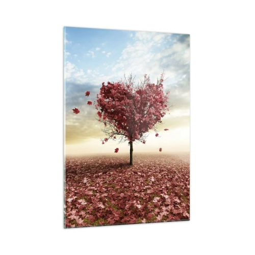 Obraz na skle - Zamiluj si také podzim - 50x70 cm