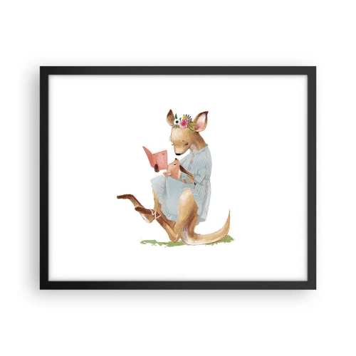 Plakát v černém rámu - Přečti mi, mami - 50x40 cm