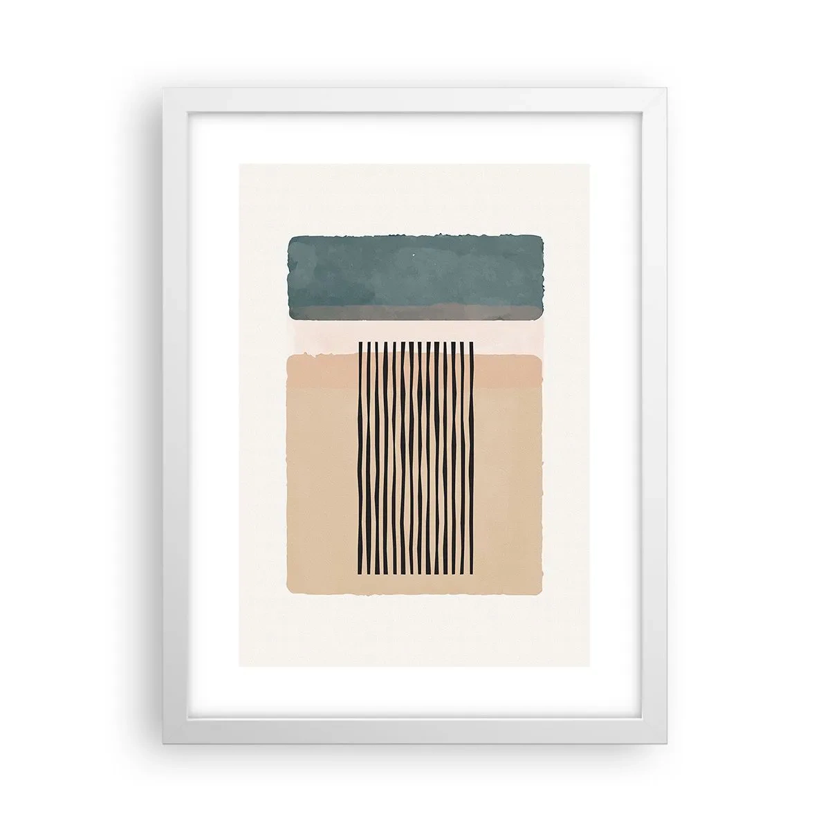 Plakát v bílém rámu - Všechno v pořádku - 30x40 cm