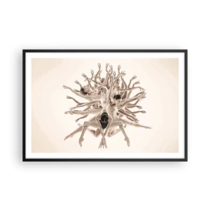 Plakát v černém rámu - Rozkvět v tanci - 91x61 cm