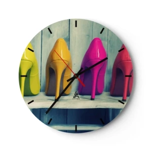 Nástěnné hodiny - Procházkou po duze - 40x40 cm