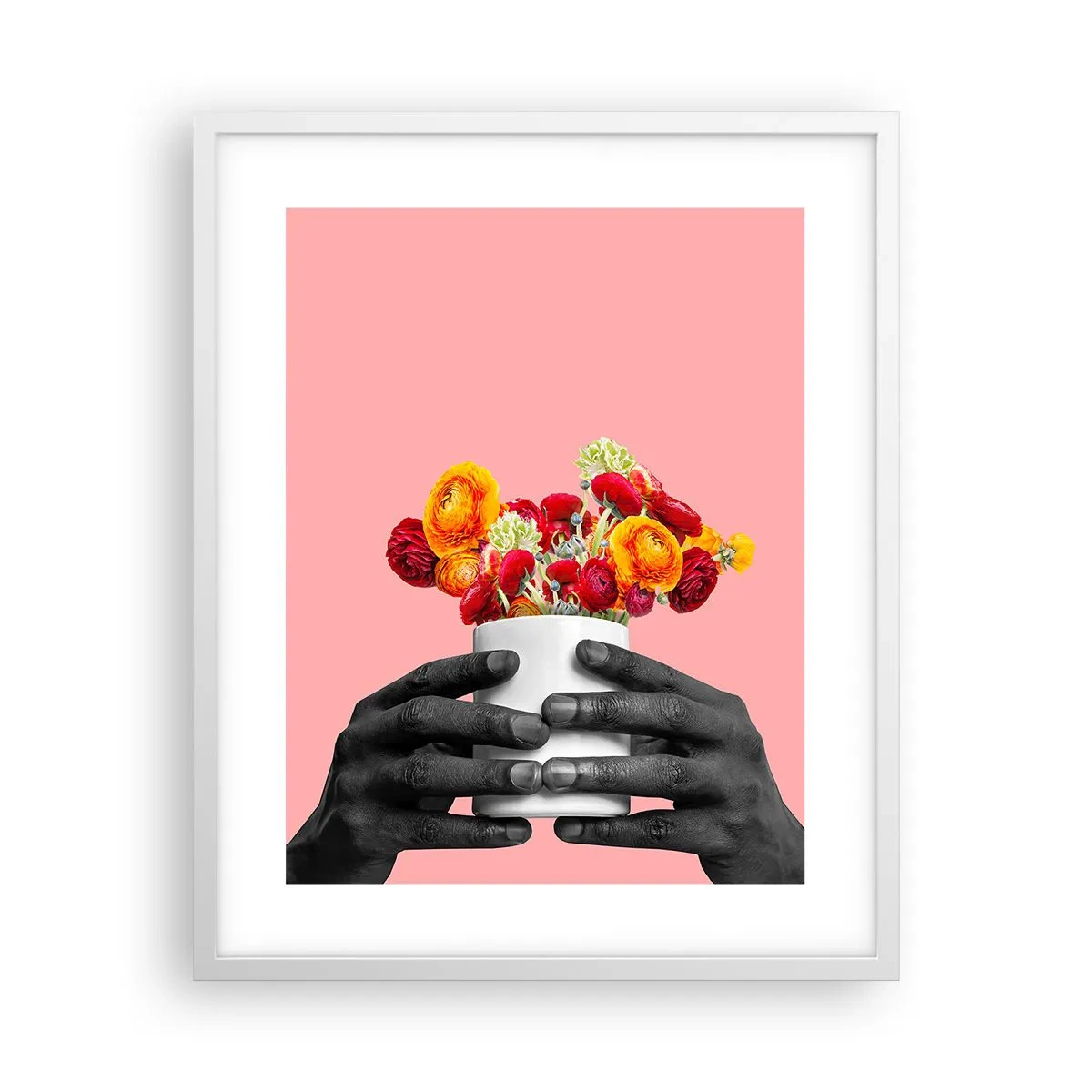 Plakát v bílém rámu - Apoteóza života - 40x50 cm