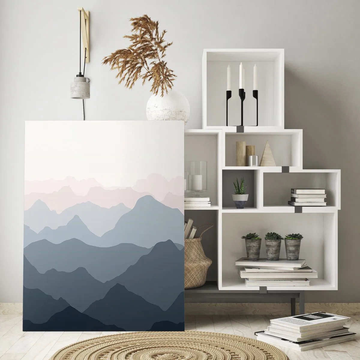 Obraz na skle - Vlny hor - 70x100 cm
