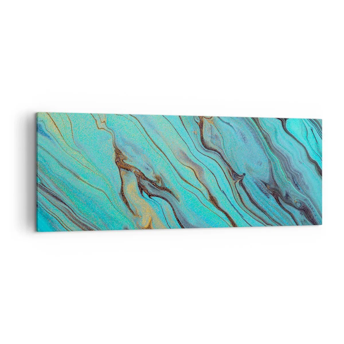 Obraz na plátně - Tyrkysový příliv - 140x50 cm