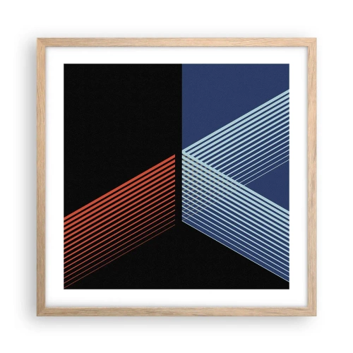 Plakát v rámu světlý dub - Jednoduchý příběh - 50x50 cm