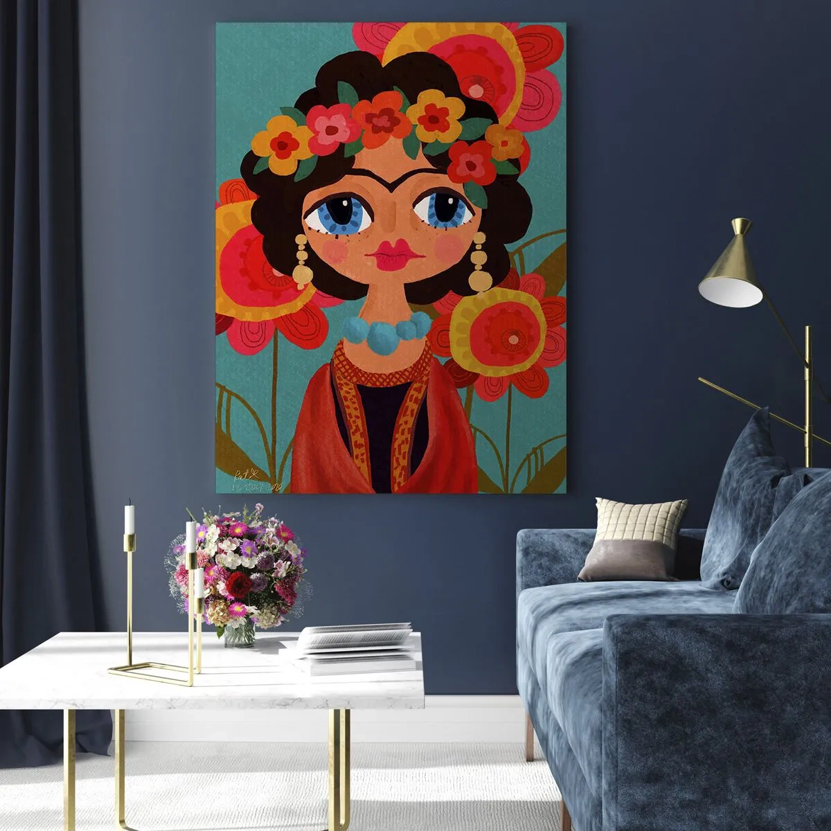 Obraz na skle - O makové panence - 80x120 cm