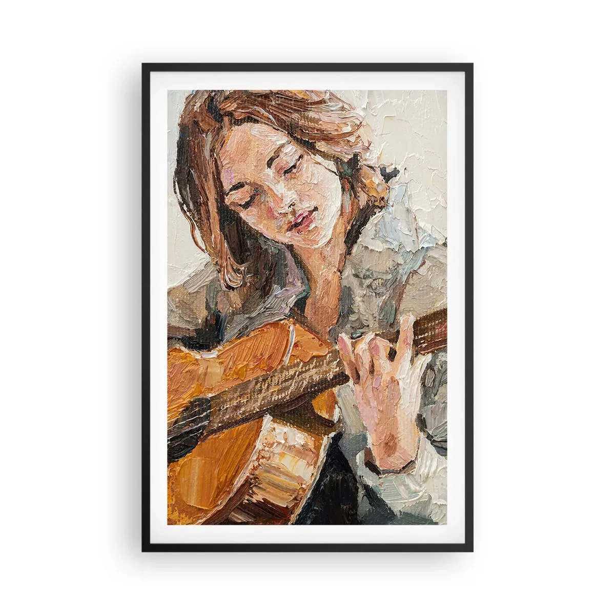 Plakát v černém rámu - Koncert pro kytaru a dívčí srdce - 61x91 cm