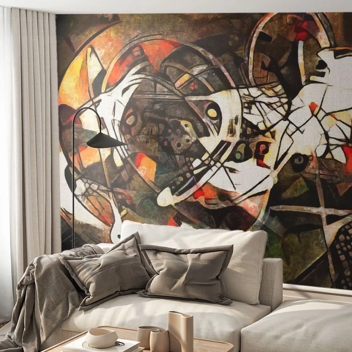 Fototapeta Premium Canvas - Slyšíš pohyb? - Abstrakce, Kubismus, Kus - 300x210 cm