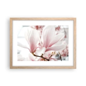 Plakát v rámu světlý dub - Nesmírnost něžnosti - 40x30 cm