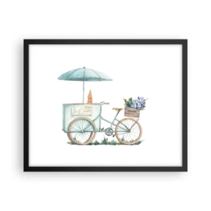 Plakát v černém rámu - Sladká vzpomínka na léto - 50x40 cm