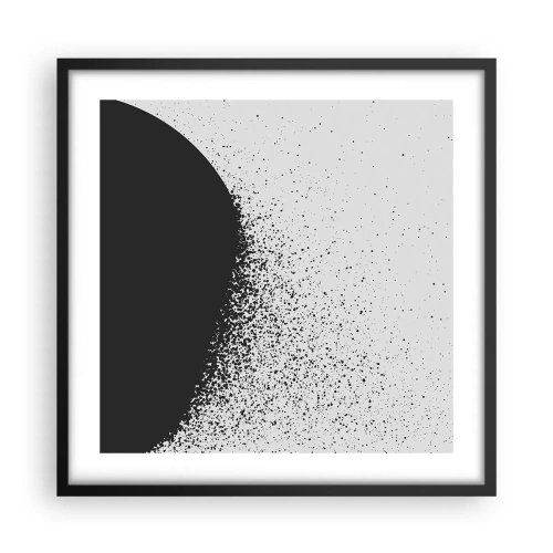 Plakát v černém rámu - Pohyb částic - 50x50 cm