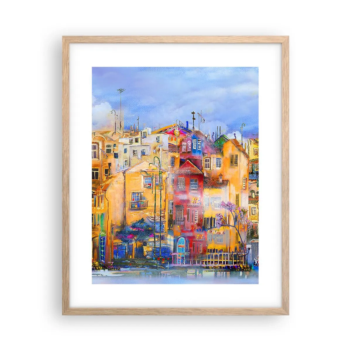 Plakát v rámu světlý dub - Jsme spolu - 40x50 cm