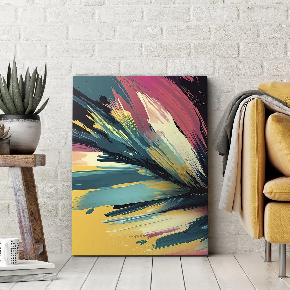 Obraz na plátně - Kompozice – exploze radosti - 50x70 cm