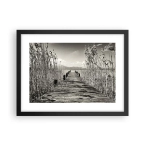 Plakát v černém rámu - V ústraní travin - 40x30 cm