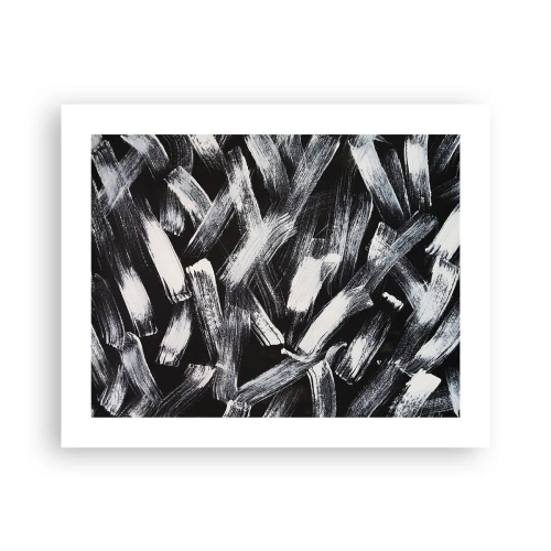 Plakát - Abstrakce v industriálním duchu - 50x40 cm